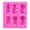026_Pink, variant on Wedding Ring Cookie Cutter Different Shapes Of Leaves Chocolate Tool Flip Sugar Tool Fire Paint Wax Grain Tool Cake Cookie Dessert Decoration Embellishment