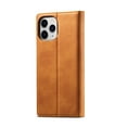 thumbnail image 4 of LC.IMEEKE Leather For iPhone 12 Pro Case, Flip Wallet Leather Case with Card Holder Magnetic Closure Shockproof Kickstand Protective Phone Cases Cover For iPhone 12 Pro,Brown,For iPhone 12 Pro, 4 of 10