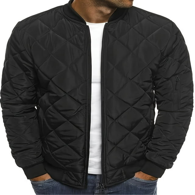Men‘s Bomber Jacket Casual Fall Winter Military Jacket and Coats Outwear