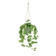 thumbnail image 3 of AYktou Artificial Hanging Plants Potted, Artificial Flower Simulation Fern Plants Home Desktop Ornaments Hanging Baskets Potted Plants Wall Hanging Vines for Room Garden Indoor Outdoor Decor, 3 of 7