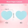 thumbnail image 2 of 100PCS Recortes de Papel en Forma de Corazón de 2.5 Pulgadas, Recortes en Forma de Corazón de Colores Variados, Azul, Verde, Rosa, 2 of 6