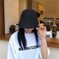 thumbnail image 4 of COCOpeaunt New Foldable Fisherman Hat Washed Denim Bucket Hats Female Fashion Bob Caps Hip Hop Gorros Lady Women Panama Bucket Cap, 4 of 5