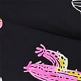 thumbnail image 6 of ITSAME Shirts for Boys, Turndown Collar Button Fashion Print School Uniform Summer Casual Comfortable Tees Black 11-12T, 6 of 7