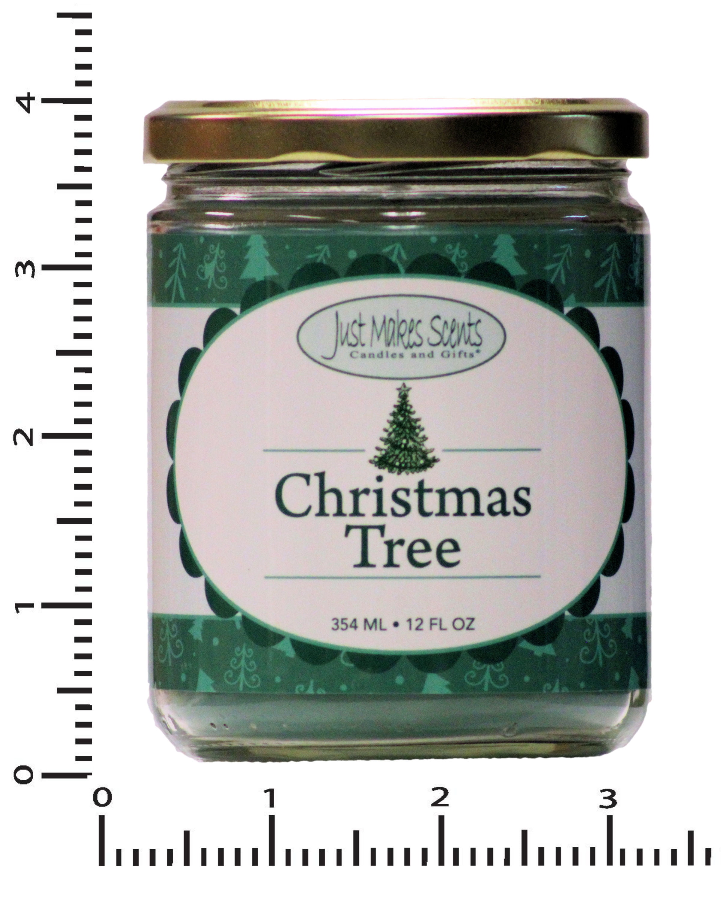 Christmas Tree Salsa Jar Candle -Just Makes Scents Candles and Gifts