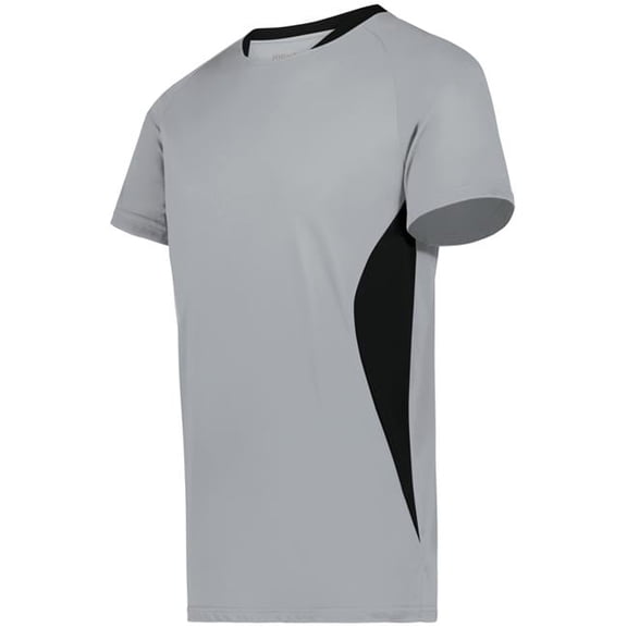 Augusta Sportswear 322241.098.L Youth Madrid Soccer Jersey, Silver & Black - Large