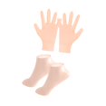 thumbnail image 4 of Guantes de silicona y calcetines para mujeres, spa Ligero, práctico para el cuidado de las manos, de cuidado de las manos para el Color de la piel, 4 of 8