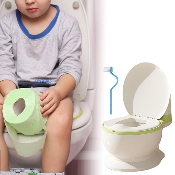 Orinal Para Bebés Perfecl Asiento PP Verde Con Almacenamiento De Toallitas