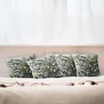 thumbnail image 7 of Ambesonne Eucalyptus Leaves Throw Pillow Cover 4 Pack, Love of Nature, 16", Mustard and Reseda Green, 7 of 7