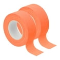thumbnail image 1 of Cinta de tela gaffer neón Uxcell de 1 pulgada x 33 pies, 2 rollos de cinta adhesiva fluorescente para fiestas, naranja, 1 of 6