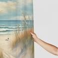 thumbnail image 3 of Fenyluxe Bird Sea Oats Soft Painting Pretty Shower Curtain, 100% Polyester Fabric, Washable, Bathroom Decor with Hooks 69x72, 3 of 7
