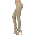 thumbnail image 2 of Pxiakgy pants for women Fashion Womens High Waisted-Rise Stretc Skinny Jeans For Women Pant Khaki + L, 2 of 4