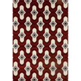 thumbnail image 1 of 25139 Tapis d'Art 4 x 6 Pi. Collection Troy Protecteur Tapis Tissé, Rouge, 1 of 1