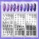 thumbnail image 3 of Juego de 3 placas para estampar uñas con diseños florales en espiral. Plantillas para manicura con motivos de plantas y rosas., 3 of 7