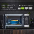 thumbnail image 3 of Panasonic NN-SU66LS Horno microondas para encimera con sensor Genius de 1100 W, cocción y descongelación automática, 1,3 pies cúbicos, acero inoxidable, 3 of 4