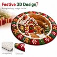 thumbnail image 2 of Christmas 3D Illusion Rug Round Optical Decorative Non Slip Carpet with Festive Cottage Pattern for Indoor Living Room Bedroom Floor Decor Festival Holiday Party Accent Mat Decoration in Home, 2 of 4