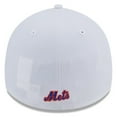 thumbnail image 4 of Men's New Era White New York Mets 39THIRTY Flex Hat, 4 of 6
