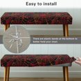 thumbnail image 6 of XYZCANDO Scratch Resistant Chair Seat Protector Cover, Red Spider Web Pattern Poly Spandex Machine Washable Bench Covers for Dining Room Bedroom, 6 of 9