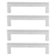 thumbnail image 2 of Juego de 4 tiradores de acero inoxidable 201 para armarios, puertas de muebles y cajones de escritorio, 12 x 12 x 96 mm., 2 of 14