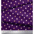 thumbnail image 2 of Soimoi Purple polyester Crepe Fabric Oaknut Fruits Decor Fabric Printed Yard 42 Inch Wide, 2 of 3
