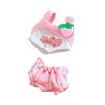 thumbnail image 1 of 2 uds chaleco y pantalones cortos para disfraces de muñecos de peluche flexibilidad lindo para niñas pequeñas ropa para muñecas trajes para muñecos de rosa, 1 of 7