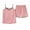Pink1, variant on Jalioing Plus Size Pajama Set for Women M-4XL 2 Piece Sleeveless Tank Tops with Shorts Sleepwear Set Loungewear