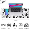 thumbnail image 5 of Long Mouse Pads for Desk,Halloween Ghosts Bats and Pumpkins Desk Mats on Top Of Desks, Desk Mouse Pad Extra Large with 3mm Non-Slip Base and Stitched Edge for Gaming,Office,Work,Home 31.5"x11.8", 5 of 6
