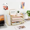 thumbnail image 7 of Desk Organizers and Accessories with File Holder, Desk Accessories & Workspace Organizers with Drawer and  Pen Holder, Paper Organizer for Office Supplies, 7 of 7