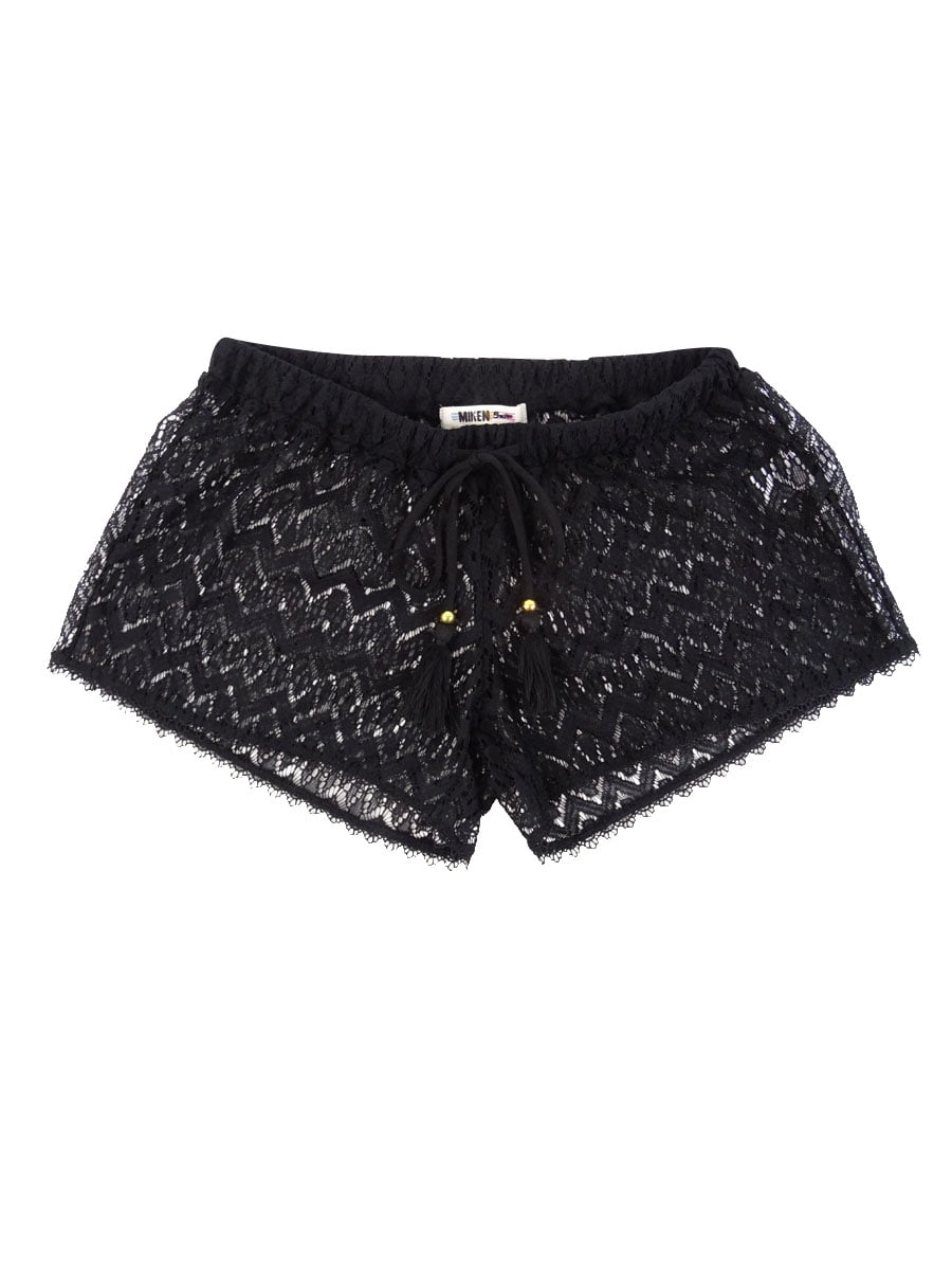 crochet swim shorts cover up