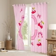 thumbnail image 3 of Homewish Girls Personalized Gifts Blackout Curtains Set of 2 (52x84 Each),Bowknot Latter C Window Curtains,Cartoon Bow Tie Ribbon Curtains and Drapes For Girls Teens,Lightweight Room Decoration, 3 of 6