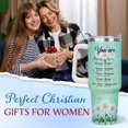thumbnail image 2 of Christian Gifts for Women-Faith Based Gifts-Encouragement,Spiritual,Inspirational Religious Gifts for Women-Birthday Gifts for Women,Mom,Best Friend-40oz Blue Christian Tumbler With Handle & Straw Lid, 2 of 6