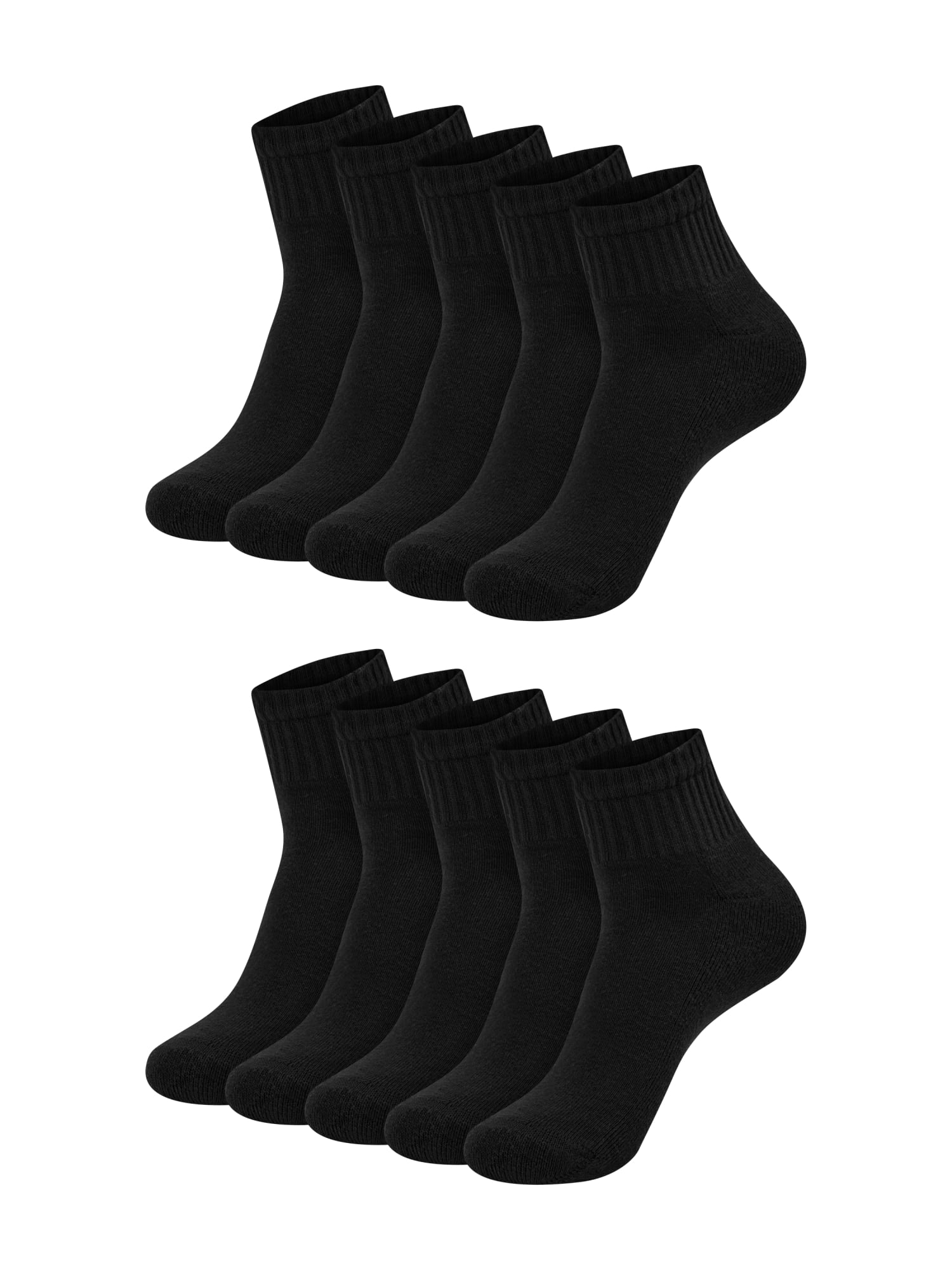 Hanes Womens CottonSoft Ankle Socks, 10-Pack, Size 8-12