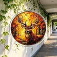 thumbnail image 5 of AZXY Deer Acrylic Suncatcher Window Hanging, 7.87 Inch Stained Glass Art Ornament, Crystal Sun Catcher Indoor Outdoor Garden Patio Wall Decor Gift, 5 of 6