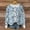 #237-Blue, variant on Cutuoiiu Cardigans for Women Button Round Neck Long Sleeve Casual Printing Knitted Outwear Gifts