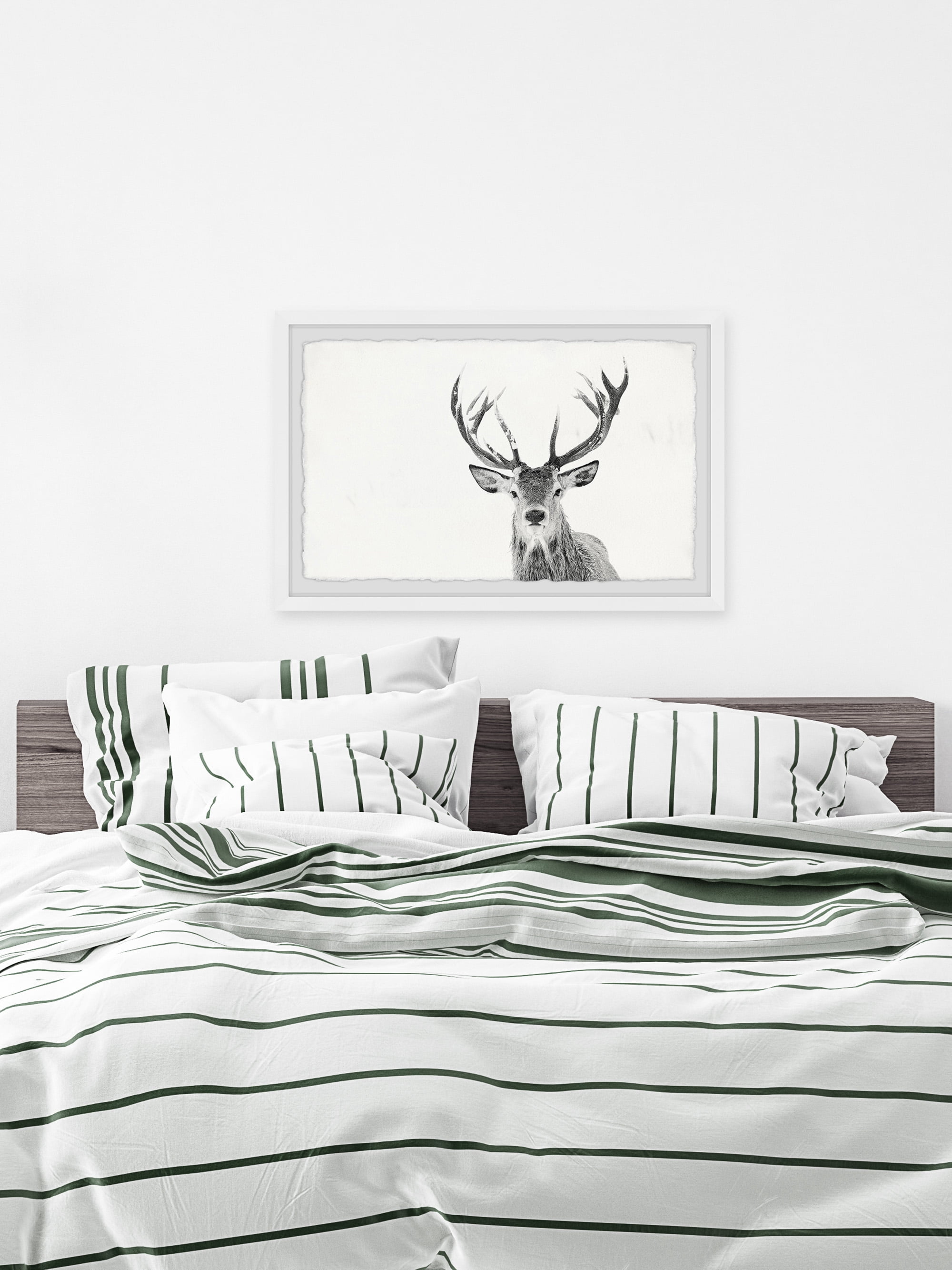 Marmont Hill Majestic Antlers Framed Wall Art, 24" x 36"