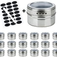 thumbnail image 4 of Bewildely Tarro de especias de acero inoxidable Lata de almacenamiento de condimentos multiusos Recipiente de condimentos de cocina portátil Organizador Organizadores de utensilios de cocina Bewildely HA020069-00, 4 of 6