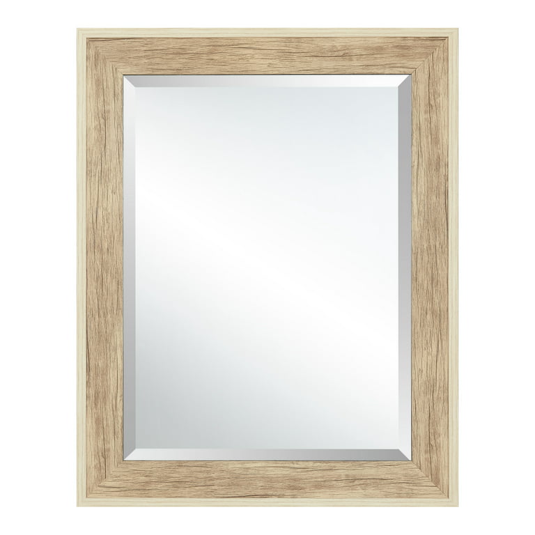 29 Beveled Wall Mirror Brown, How To Mount Beveled Mirror