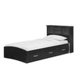 thumbnail image 4 of Better Home Products California Wooden Twin Captains Bed in Black, 4 of 10