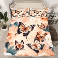 thumbnail image 2 of Homewish Flying Butterflies 4-Piece Full Size Sheets For Teens Boys Girls,Chic Flowers Bed Sheets,Retro Vintage Lightweight Sheet Sets,Ultra Soft Home Decor, 2 of 7