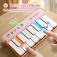 thumbnail image 4 of Minipiano de juguete iPlay iLearn Kids con luces de arcoíris, color rosa, 4 of 7