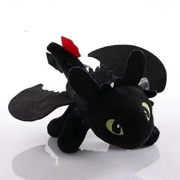 20cm Cute Toothless Keyring Plush Toy Anime How To Train Your Dragon 3 Night Light Fury Stuffed Dolls Bag Pendant For Kids Gifts