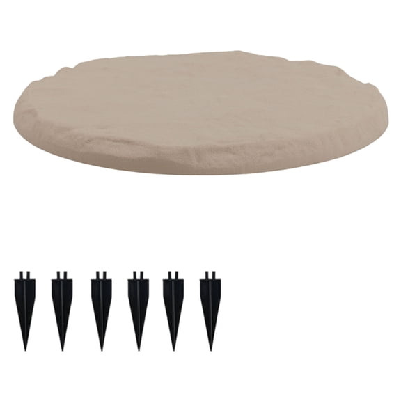 Tizuqe Multiple shape Resin Garden Stepping Stones for Outdoor Pathways and Lawn Decoration with Weather Proof Design