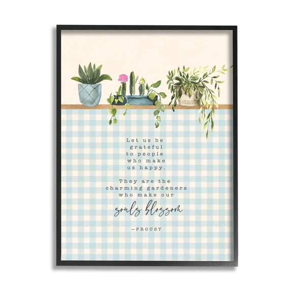 Stupell Indtries Let Be Grateful Phrase Gardening Bloom Metaphor,24 x 30,Design by Tammy Apple
