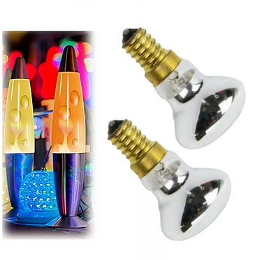 2-Pack 25W Lava Lamp Bulb - Perfect Replacement Bulbs for Lava Lamps, Glitter Lamps, for Bedroom and Office, 120v 25 watt R39 E17 Reflector Bulbs