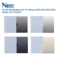 thumbnail image 4 of Funda con teclado IBENZER para MacBook Air de 13,6 pulgadas, tipo C, color Sierra Blue, 4 of 9