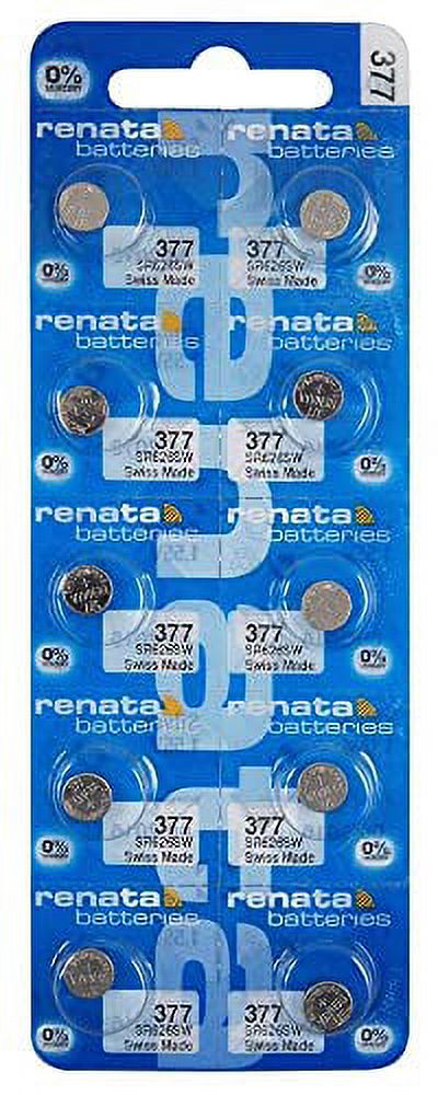 20 Batterie Per Orologio Renata SR616SW SR616 - Ossido D'Argento, 0% Mercurio, Svizzere, Scadenza 2026