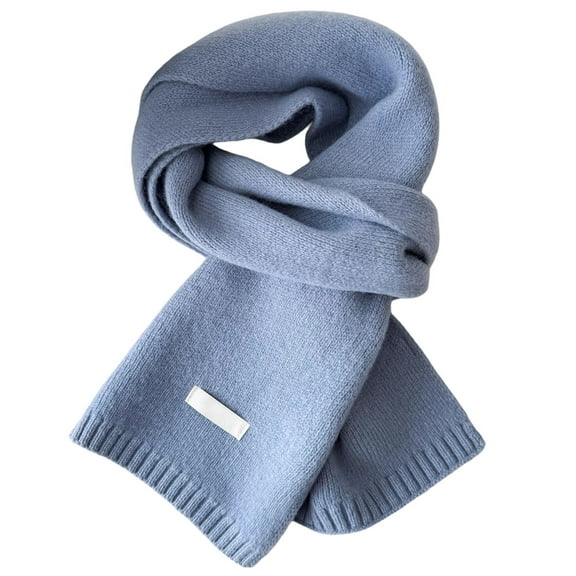 Warm Autumn and Winter Scarf, Unisex Pure Color Winter Neck Warm Knitting Scarf