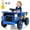 blue, variant on EastVita 12V Kids Ride On Dump Truck with Remote Control Electric Car Toy for Toddlers Ride On Construction Vehicles with Electric Dump Bed,Shovel, LED Lights,Music Yellow