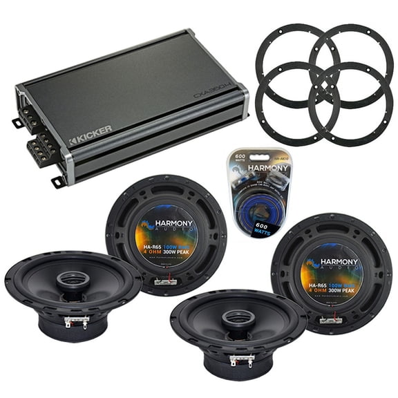 Fits Pontiac Torrent 2006-2006 Speaker Upgrade Harmony (2) R65 & CXA360.4 Amp