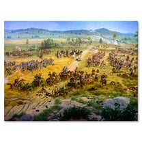 Designart ' Historical Gettysburg National Military Park ' Vintage Canvas Wall Art Print