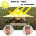 thumbnail image 6 of IC ICLOVER 8' x 8' x 8' Sun Shade Sail Canopy Triangle UV Block Sunshade for Outdoor Patio Garden Carport Backyard - Cream, 6 of 8
